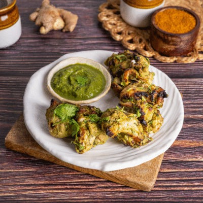 Hara Lasooni Murgh Kebab